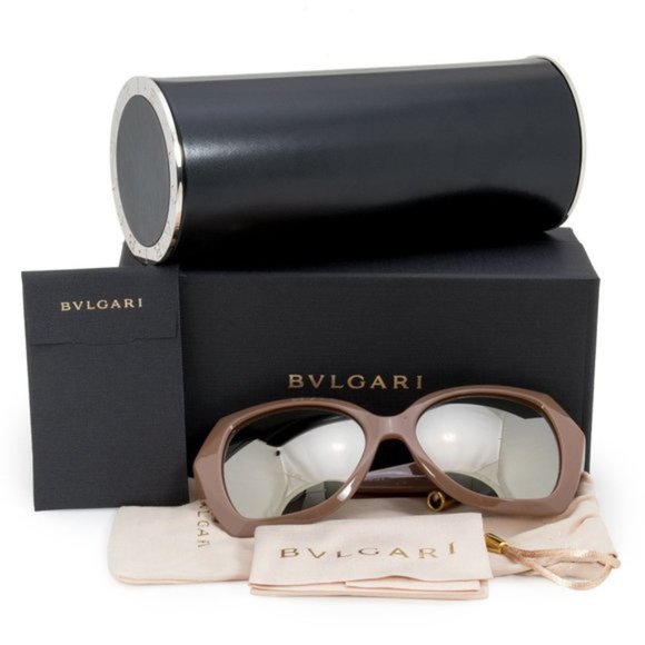 Bvlgari Dark Beige Diamond Sunglasses - Picture 5 of 5